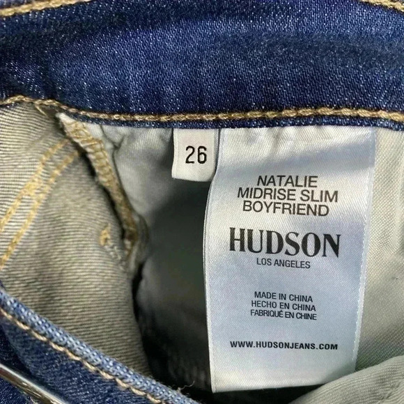 Hudson Natalie Mid-rise Slim Boyfriend Jeans - Picture 9 of 10